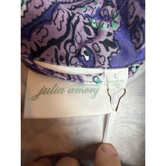 Julia Amory Betty Dress in Beach Paisley NWT Sz. L - Picture 10 of 11